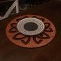 Hermia Lugh - Rose Juego de 6 Salvamanteles de Madera Rosa